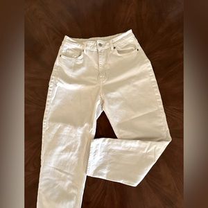 Straight leg ankle jeans - white